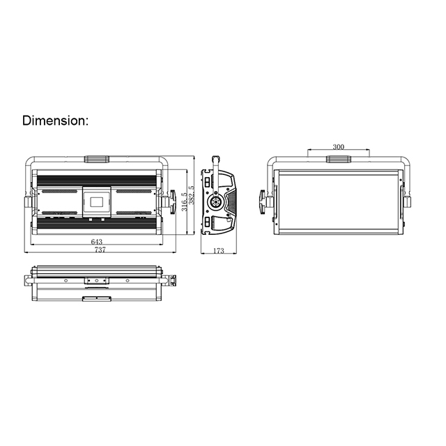 2x1 soft light panel size