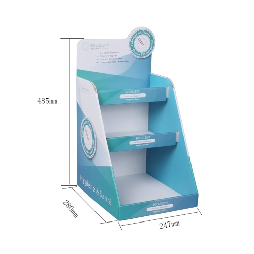 APEX Multi-Purpose 4-tiers kartongdisplay blå