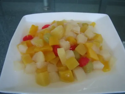 Mixed Healthy Canned Fruit , Diced Eco-friendly Canned Fruit In Syrup