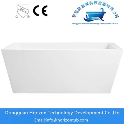 Rectangular acrylic freestanding baths