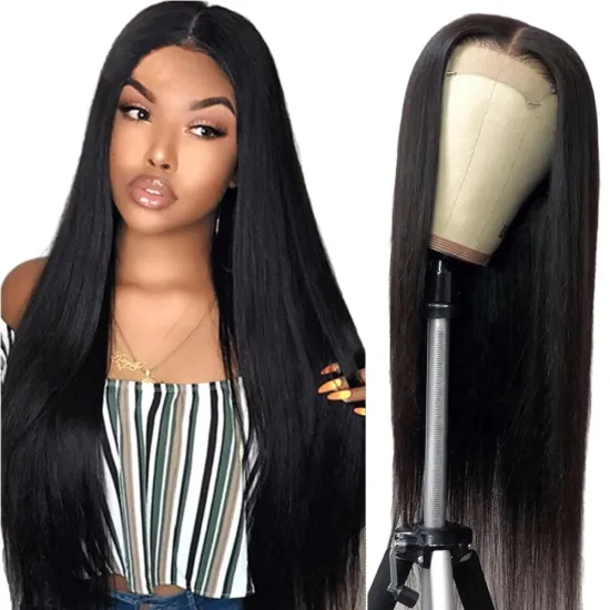 Yeswigs Full Hd Lace Front Wig Peruvian Virgin 150% Density Straight Human Hair Wig For Black Women Lace Frontal Wig Can Be Dyed