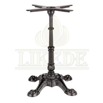 Unique Antique European Classic Black Cast Iron Table Base