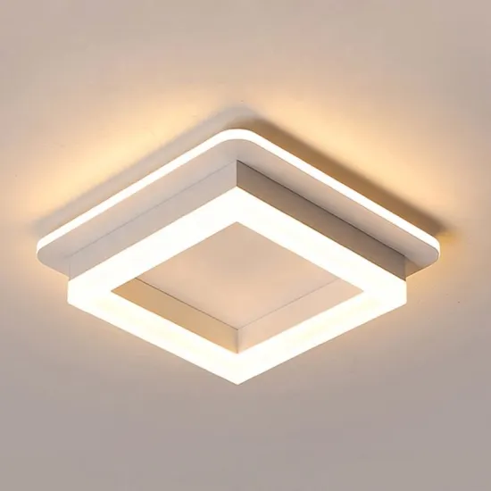 2022 Modern Nordic Light Fixtures: Pop Square Acrylic LED Ceiling Light for Hallway and Corridor Decoration