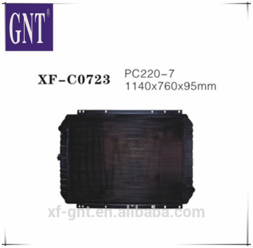 Excavator PC220-7 water radiator