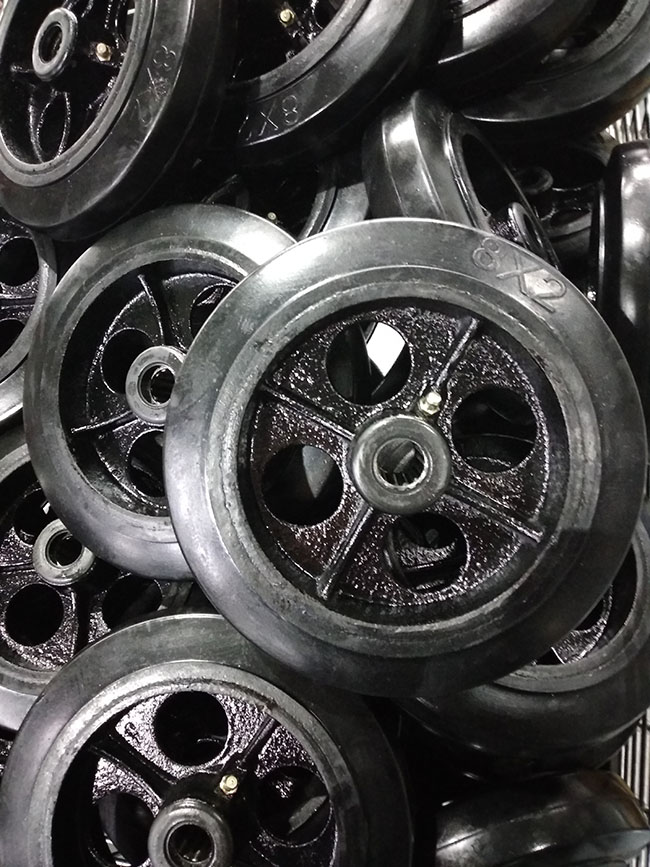 200mm Rubber Wheels