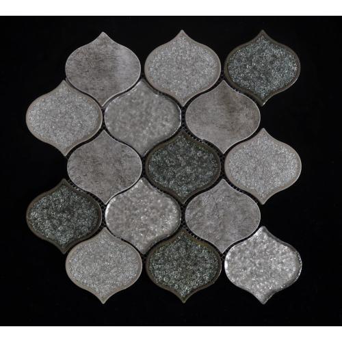 Cristal porcelana beige mixto mosaico