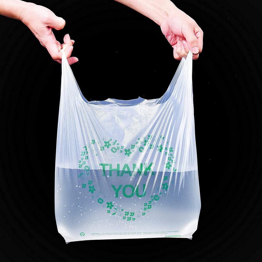 Custom Plastic Grocery T Shirt Shopping Bags