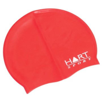 Logo Printed Red Silicone Swimming Hats, Swimming Caps