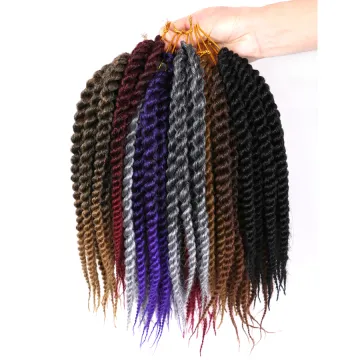 Hot sell 14inch 12stands synthetic braiding hair afro twist braids straight crochet braid hair senegalese hair extension