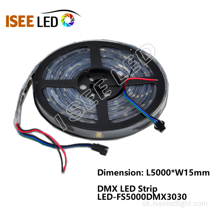 DMX512 Adminovateľné RGB Flexibilné pásové svetlo