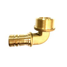 Brass PEX male elbow