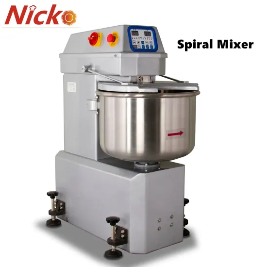 50kg 100kg 120kg Bakery Stand Commercial Dough Spiral Mixer for Mixing Equipment Flour Kneader Machine