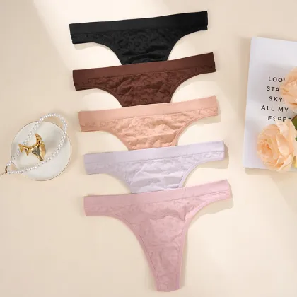 OEM ODM Wholesale Personalized Low Waist Zebra Leopard Thong Panties