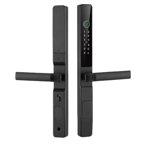 Разумны рычажны замак для алюмініевых дзвярэй з Tuya