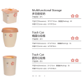 Cute Mini Trash Can Plastic Dustbin Garbage Cans