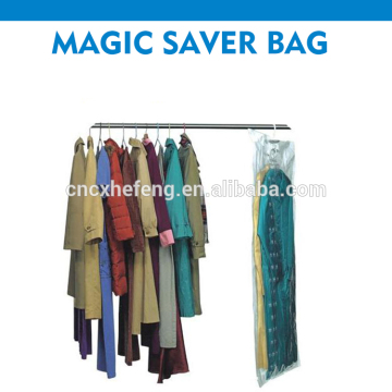 hook vacuum storage bag for coat storage