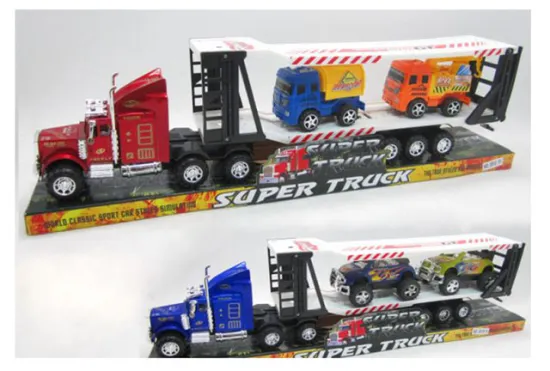 FRICTION TRUCK WITH 2PCS ENGINEERING TRUCK