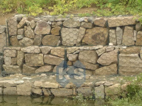 Galfan Gabion Box 95% Zinc +5% Al Polyethylene Coated Wire For Water And Soil Protection