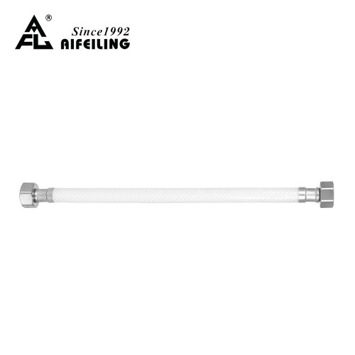 Conector trenzado de malla de PVC blanco
