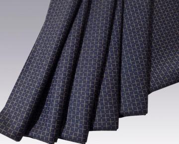 Tessuto misto lana cashmere pettinato e cotone