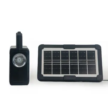 Comprehensive Solar Lighting Kit: Incorporating Solar Flashlight, FM Radio, Bluetooth MP3 Player, and Mini Solar Light
