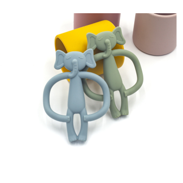 Elefante creativo de silicona de elefante baby teether
