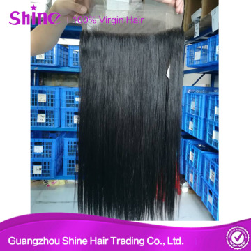 Brazilian Straight Pre Plucked 360 Frontal With Bundles