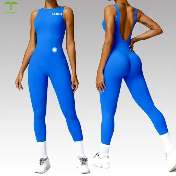 Women's Sleeveless Jumpsuit: Gym Leggings for Yoga and Workout
