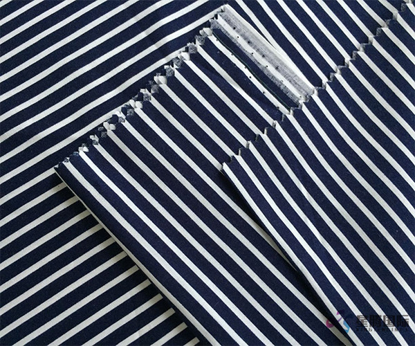 White Pinstripe 100% Rayon Fabric