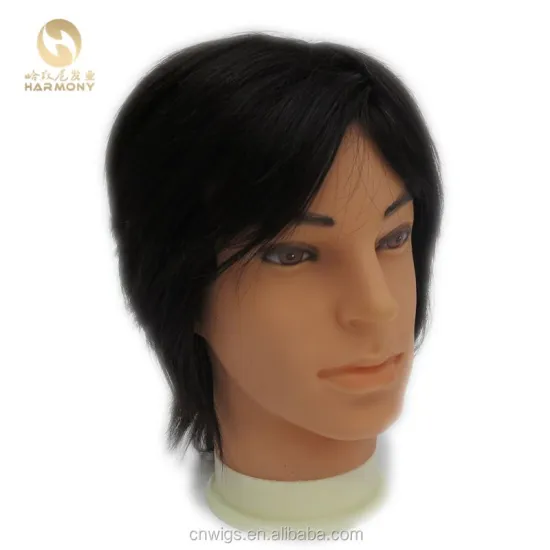 XUCHANG HARMONY HAIR Male Style 100% Natural Human Hair Training Doll Head for Salon Barber Training
