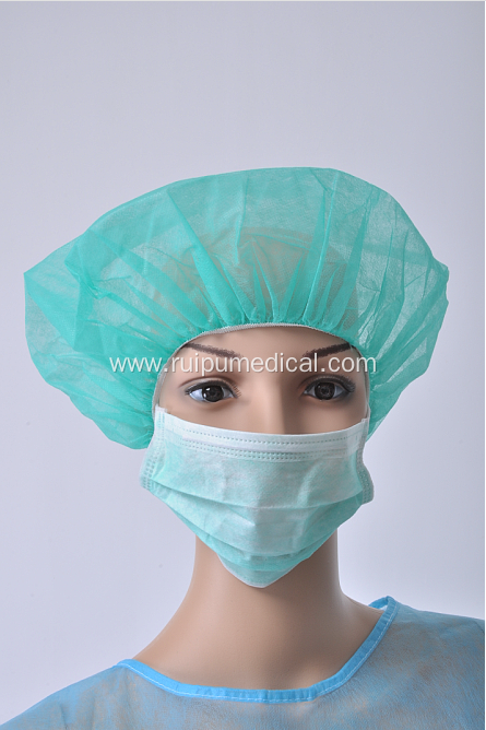 Hospital Surgical Use Medical Nonwoven Colorful Bouffant Cap