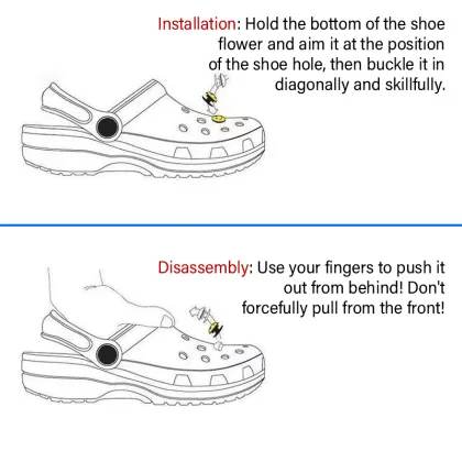 Custom Logo Garden Shoe Accessories: Leisure Style PVC Wholesale Bulk Shoes Decorations & New Animal Shoe Charms