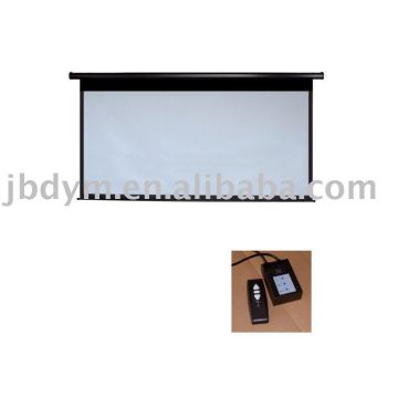 CE ROHS UL electric/motorized projection screen roll up projection screen