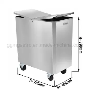 Commercial Kitchen Dough Container & Flour Container Trolley