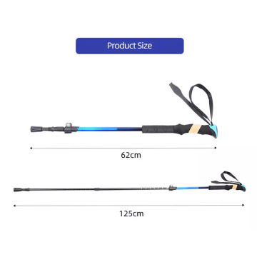 Pictos de trekking de 125 cm de fibra de carbono ligero