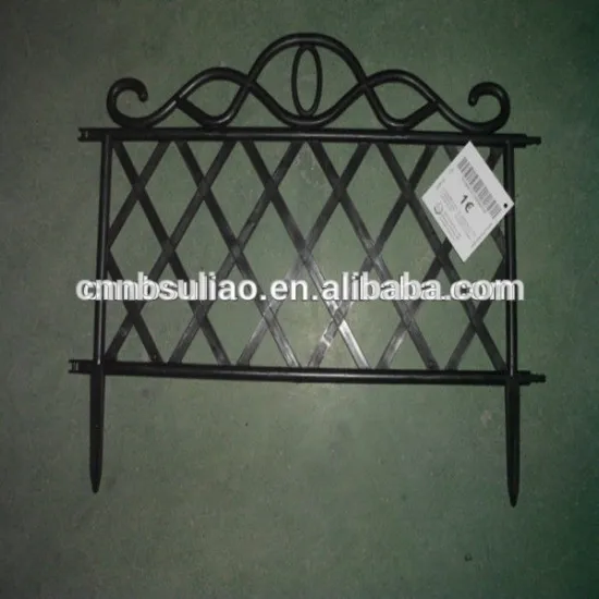 black decorative fencing