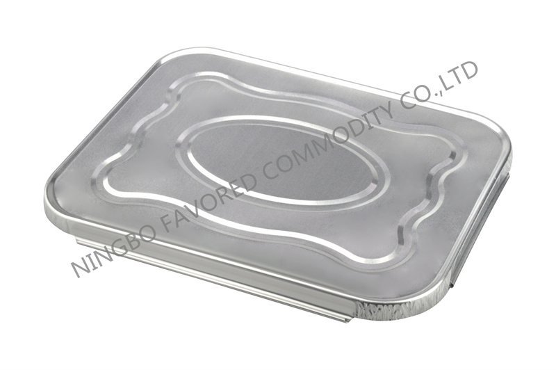 Tapa de recipiente de papel de aluminio Tapa de sartén oblonga 5LB