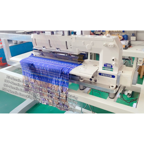 Mesin Jahit Smocking 100 Jarum dengan Shirring