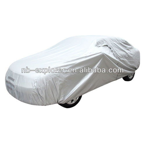Silver coated polyester car cover