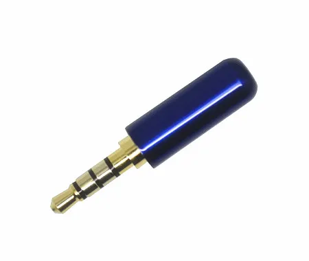 3.5mm 4 pole audio plug with metal housing wholesale