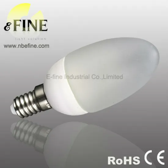 3w led candle light e14 silicion coating and plastic base