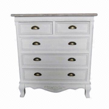 Five-drawer cabinet, made of wood