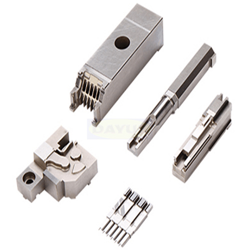 Electrical connector components mold cavities and inserts