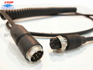 M12 molded corly cable assembly