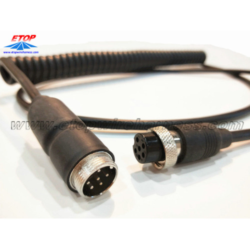 M12 molded corly cable assembly