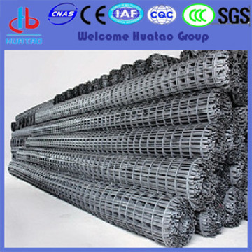 Black metal plastic geogrid