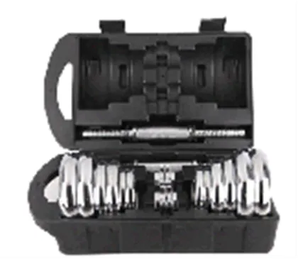 Boxed dumbbells Electroplated hardcover plastic box