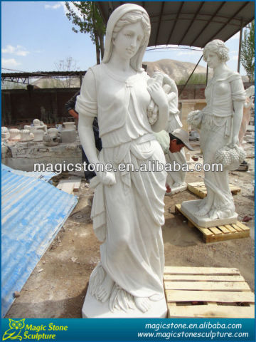 marble ancient roman gods statues
