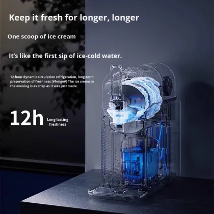 Cross-Border Hot-Selling Small Household Ice Cream Machine