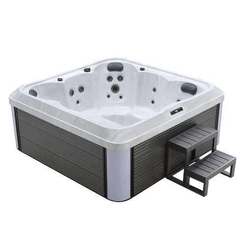 Semi Inground Hot Tub 8 Adults and 3 Baby Outdoor Hot Tub